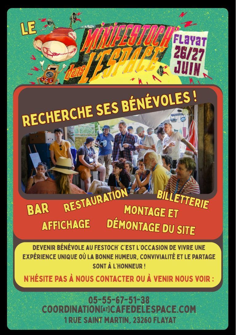 Le Mini Festoche dans l&rsquo;espace recherche des bénévoles !